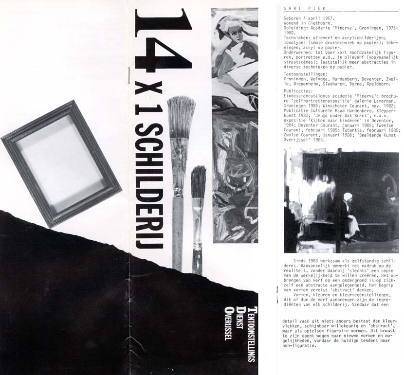 1989 14 maal 1 schilderij tentoonstellingsdienst Overijssel Tentoonstellingsdient Overijssel
