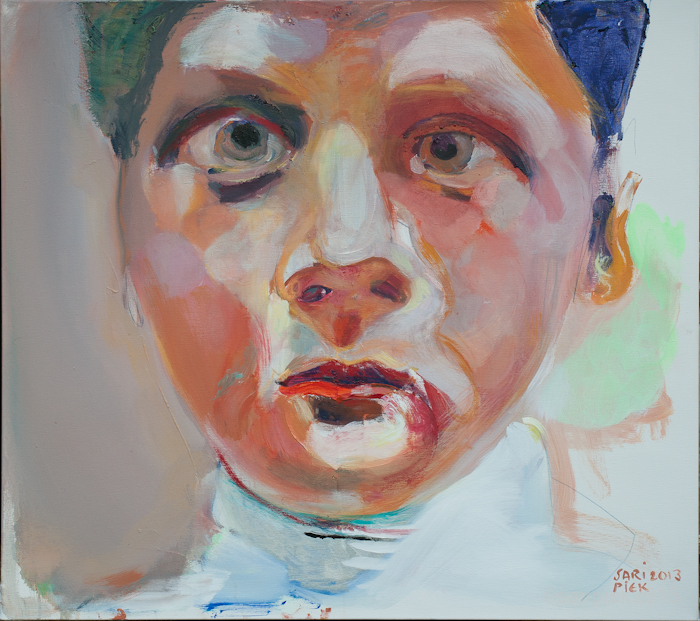 ©saripiek-acryl-op-linnen- 'sweet faced'