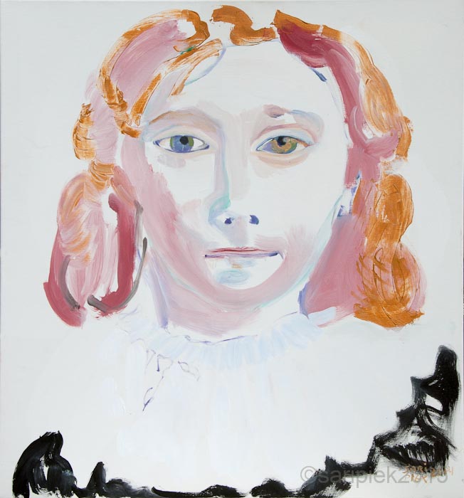 ©2014saripiek-acryl-op-linnen-'white-and-unsmiling